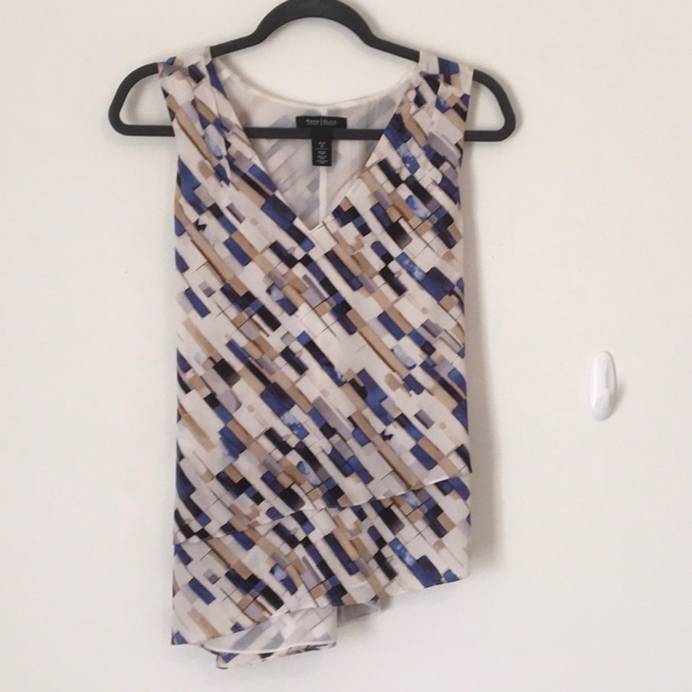 White House Black Market sleeveless dress blouse